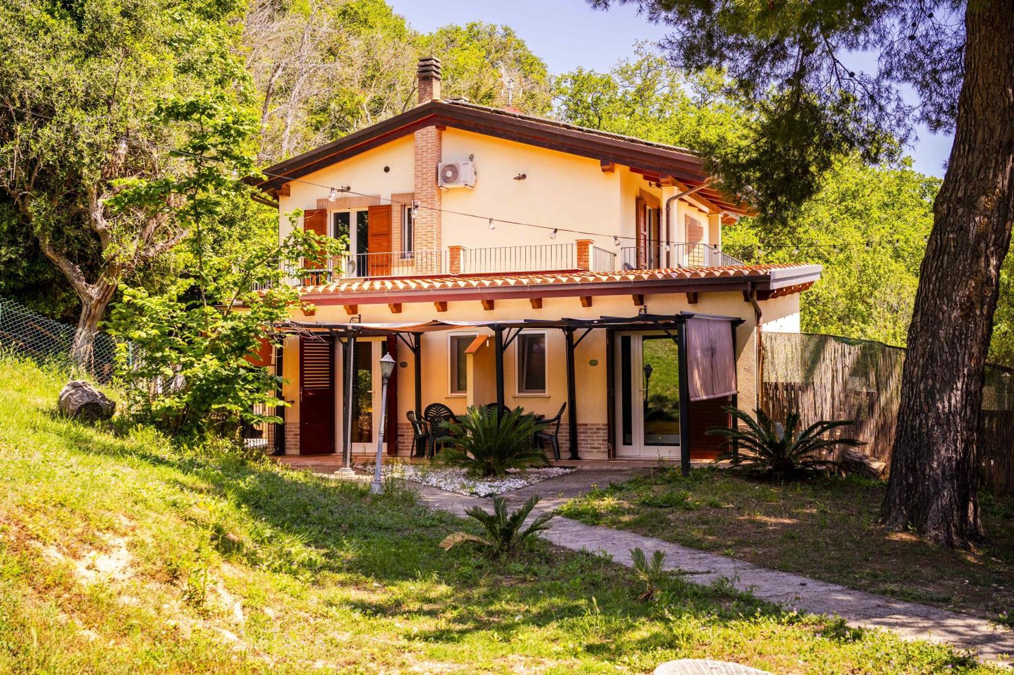 Casa Jo - Country Home With Sea View And 3 Private Ensuite Rooms Lapedona Exteriör bild
